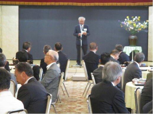 R6.10.19　秋季研修大会　懇親会　挨拶　佐々木孝雄副会長（横手市）